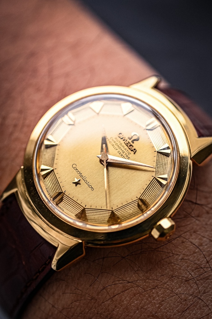 Omega Constellation Grand Luxe Pie Pan 18K 2930